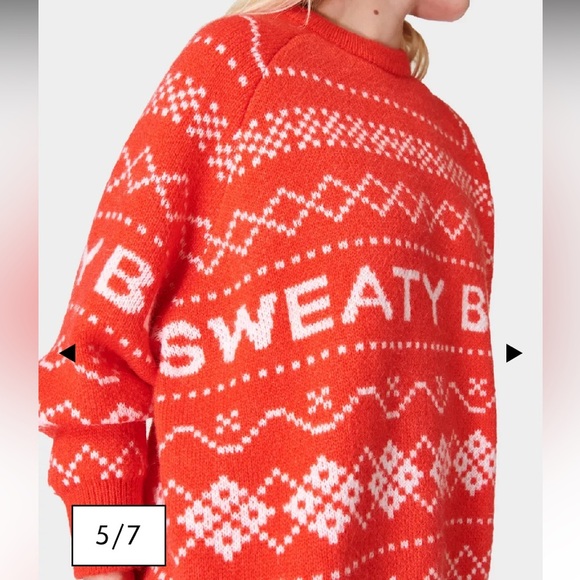 SWEATY BEATTY - Snow Fairisle Sweater NWT - Picture 5 of 6